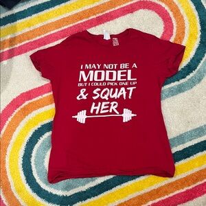 Port and Company Red Fitness Graphic Tee